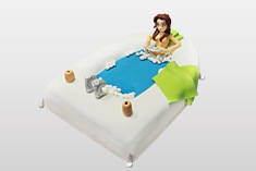 Tort spa jacuzzi