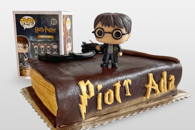 Tort z figurką Harry Potter