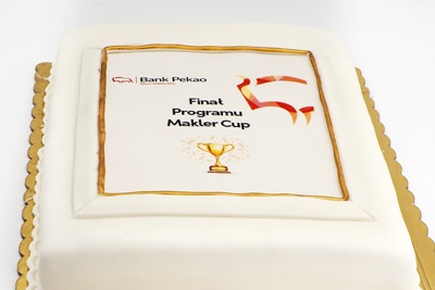 Tort firmowy z logo Tort firmowy z logo