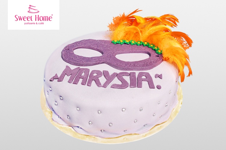 Tort karnawałowy z maską Tort karnawałowy z maską