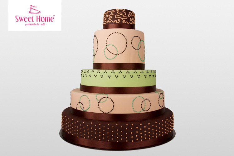 Nowoczesny tort weselny Nowoczesny tort weselny